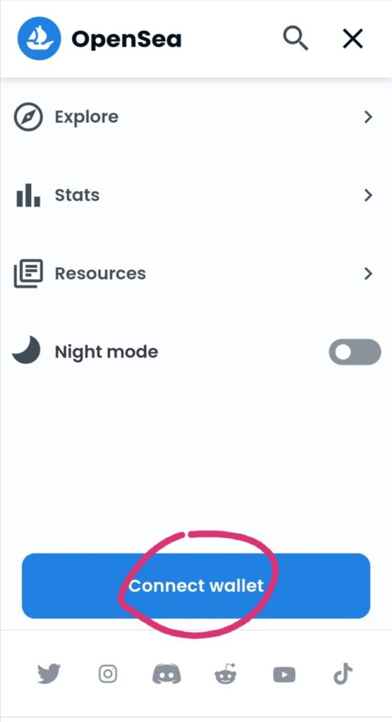 OpenSeaで元素騎士オンラインの装備(NFT)を購入!