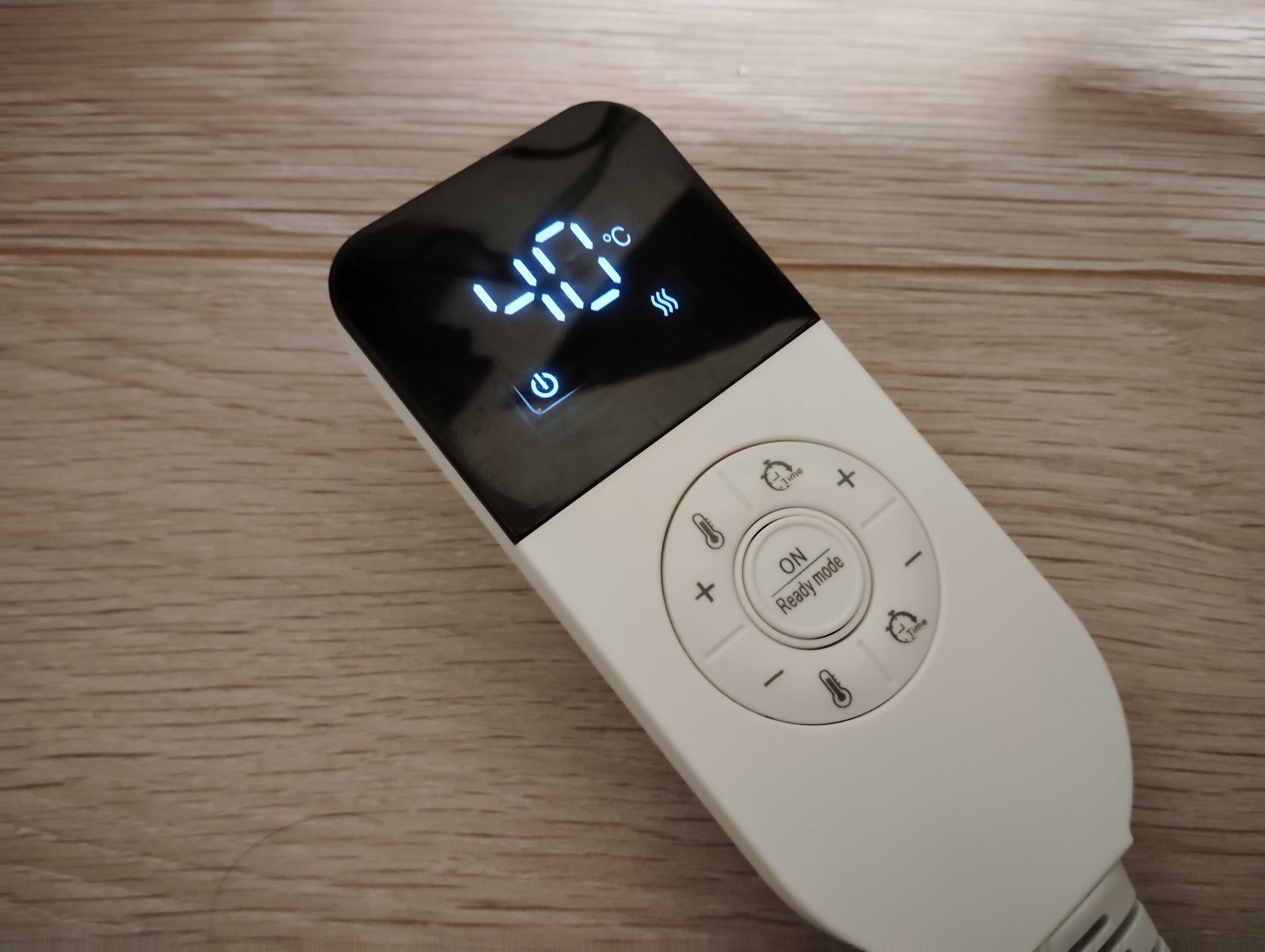 電気毛布のリモコンを40度に設定